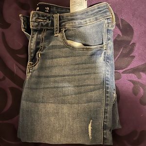 Hollister Low- Rise Distressed Bootcut Jeans